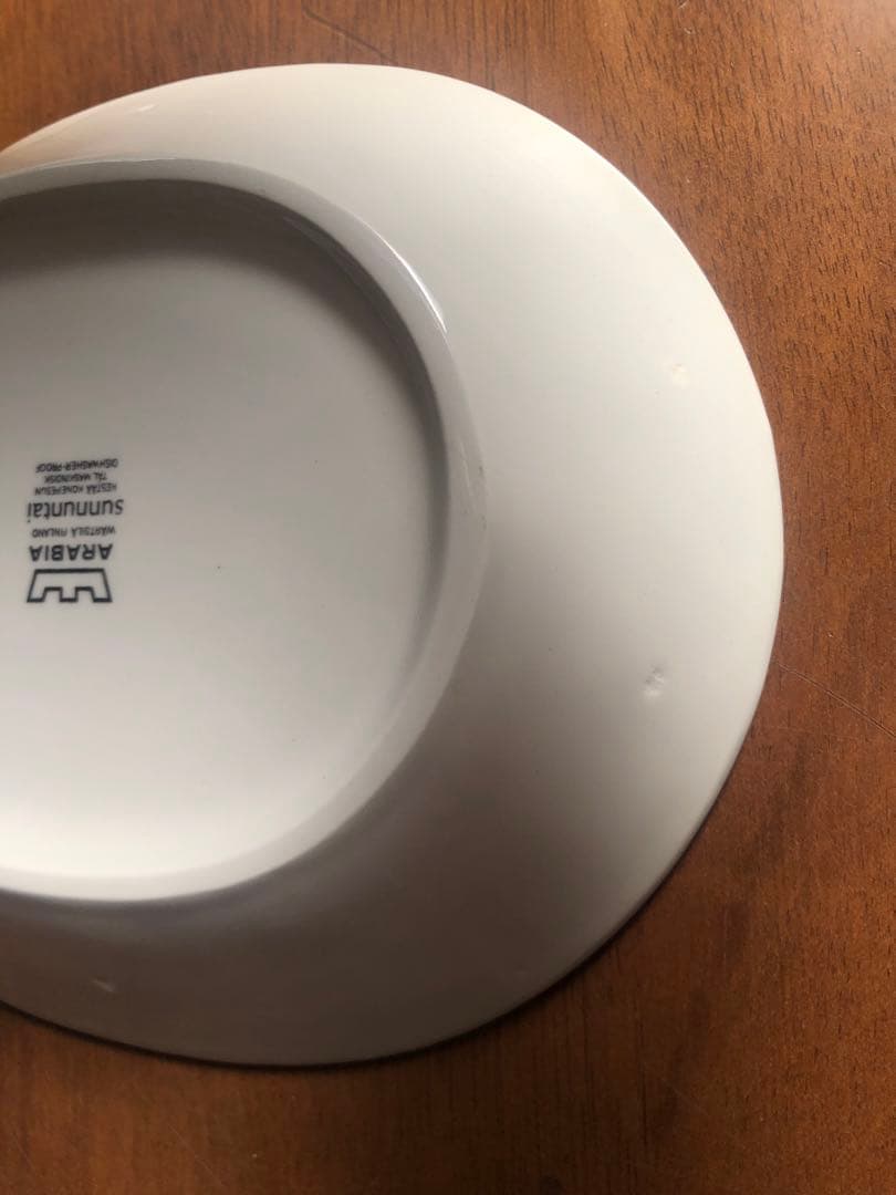 美品:アラビア　スンヌンタイ　約22cm 深めプレート