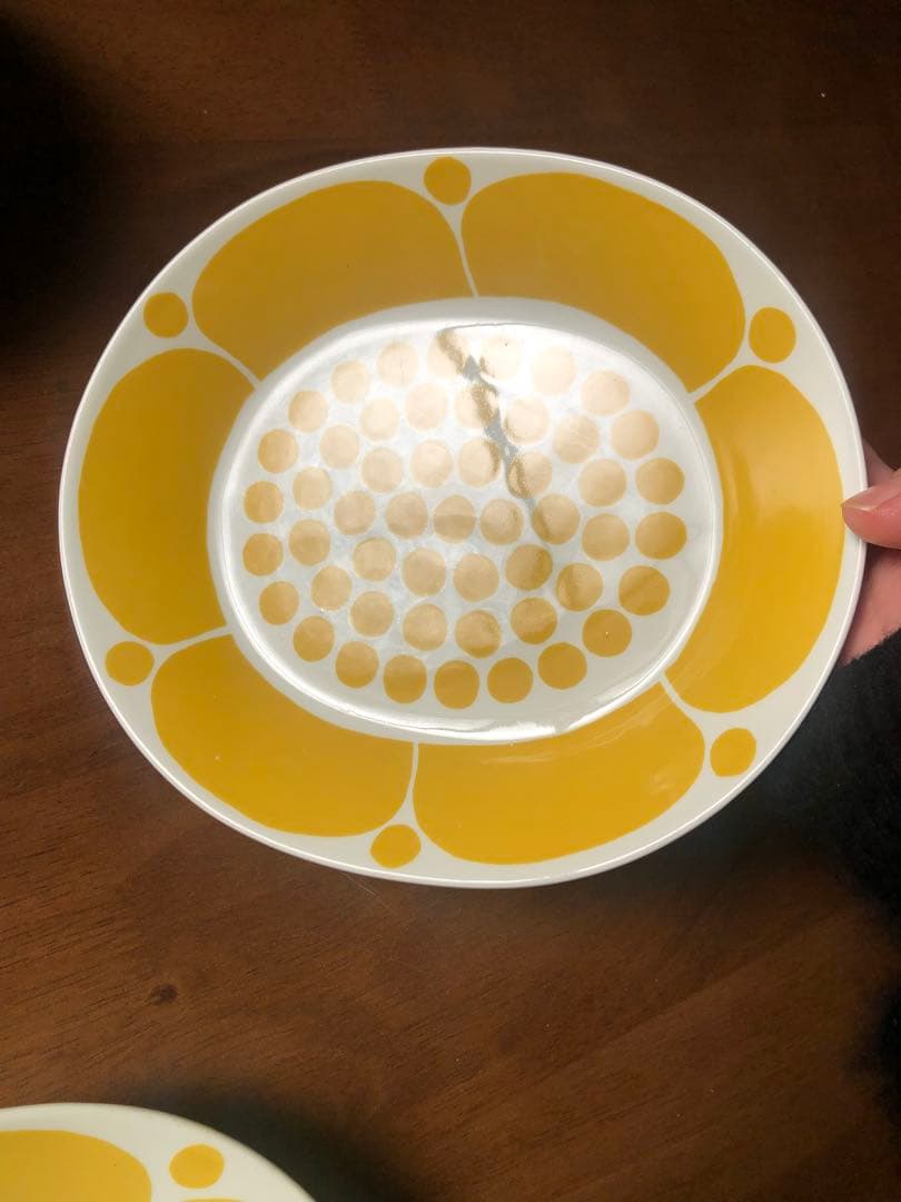 美品:アラビア　スンヌンタイ　約22cm 深めプレート