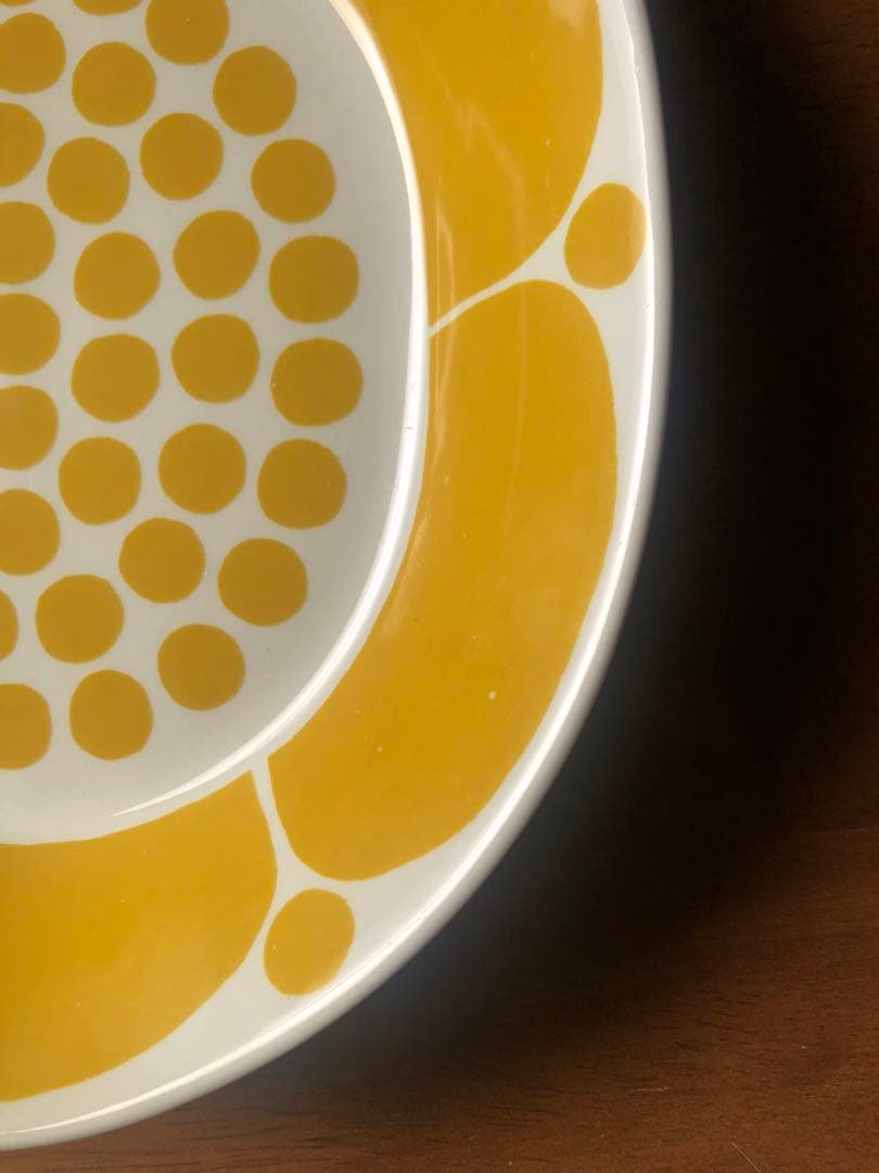 美品:アラビア　スンヌンタイ　約22cm 深めプレート