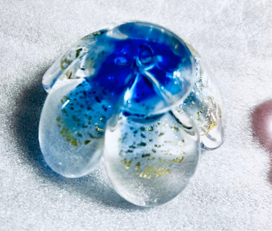 玻璃の匠　はりのたくみ　硝子 箸置き ガラス 梅　10客組 未使用品 共箱