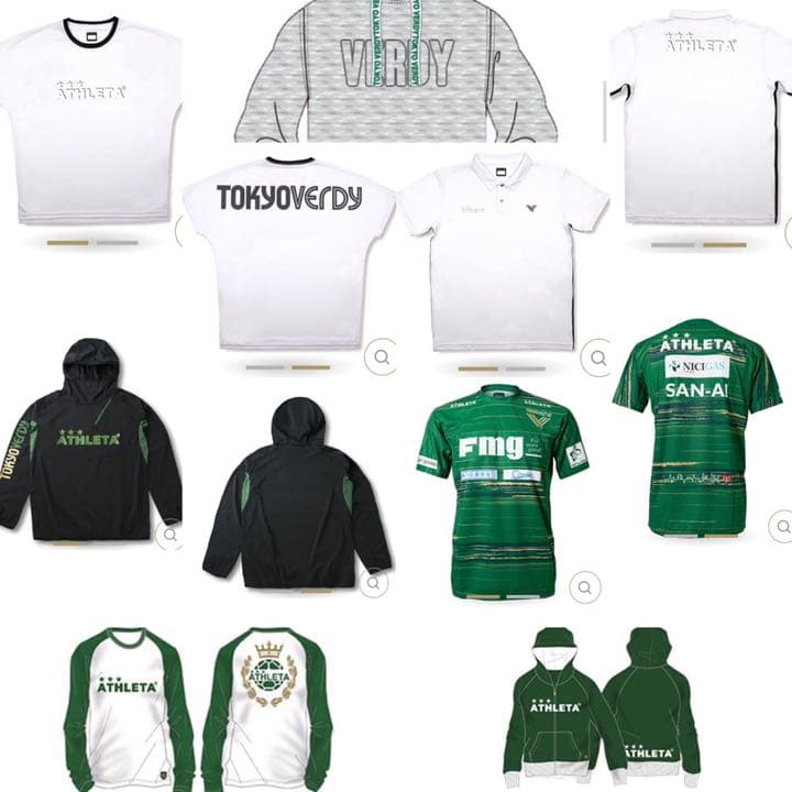 Oサイズ 東京ヴェルディ × ATHLETA コラボ アパレル ウェア7着セット