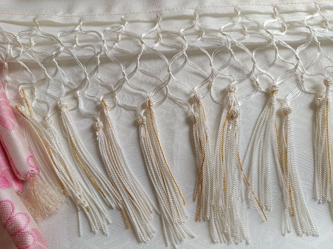 専用です☆上質☆正絹☆ピンク系の着物と白の作り帯☆七五三セット