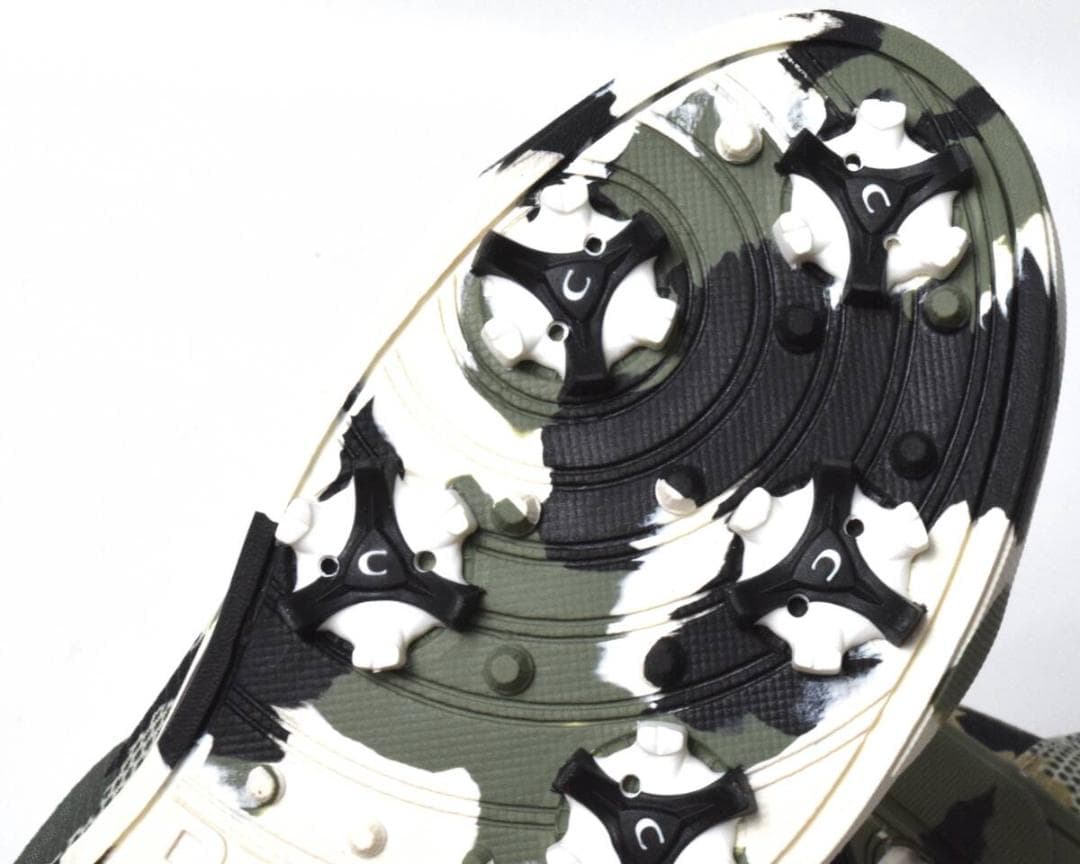 未使用3.5万 パーリーゲイツ ゴルフシューズ 23 迷彩 ドット カモフラ