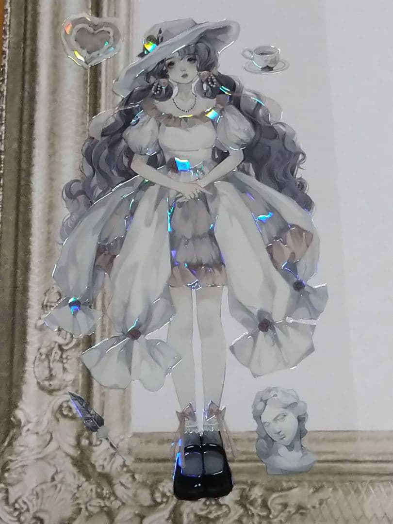 ✩再販✩J669＃清冷月光(贝壳光)切り売り海外人物マステ女の子