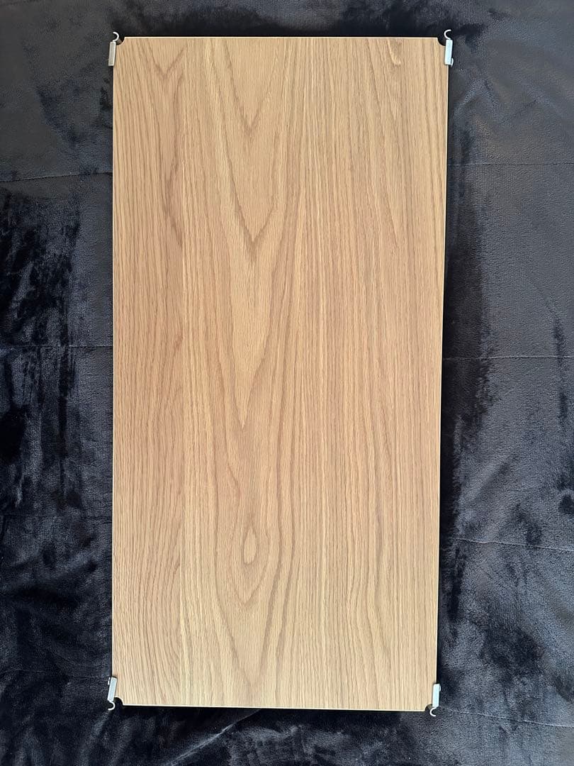 無印良品　ステンレスユニットシェルフ　追加棚　オーク材　3枚セット　84cm用