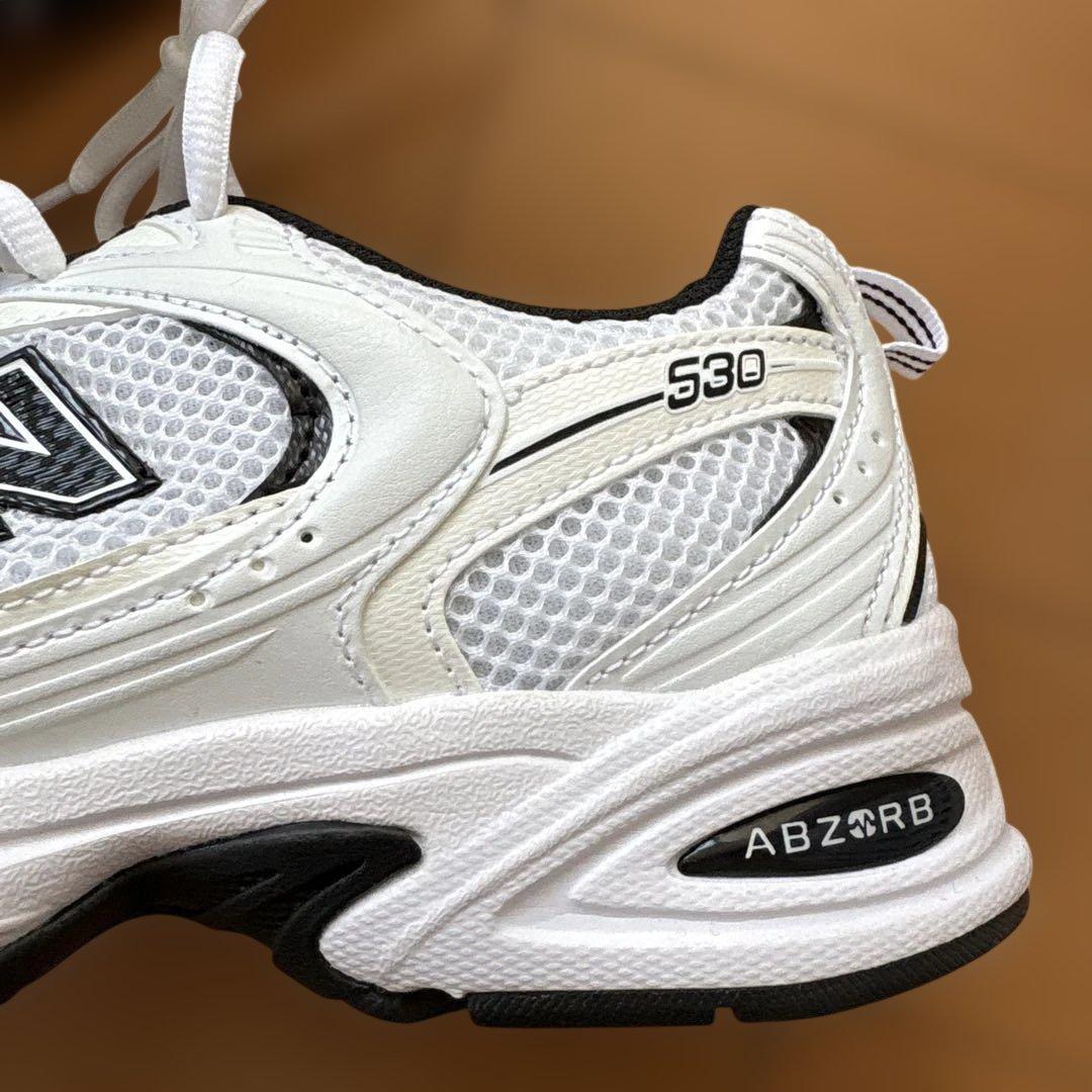 KN　美品☆ニューバランス MR530EWB ブラック ホワイト 23cm