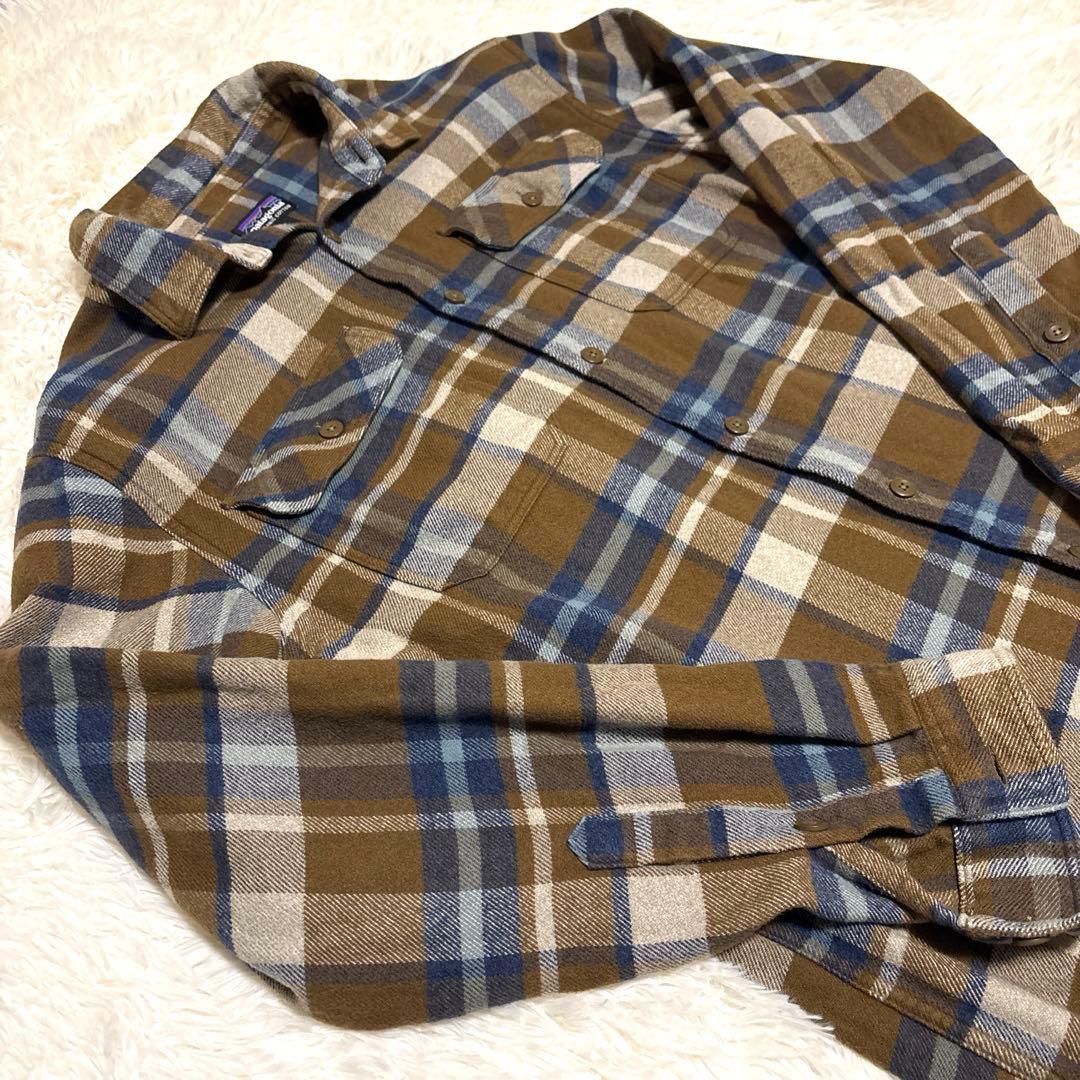 パタゴニア patagonia フィヨルドヘビーフランネルシャツ M 好配色