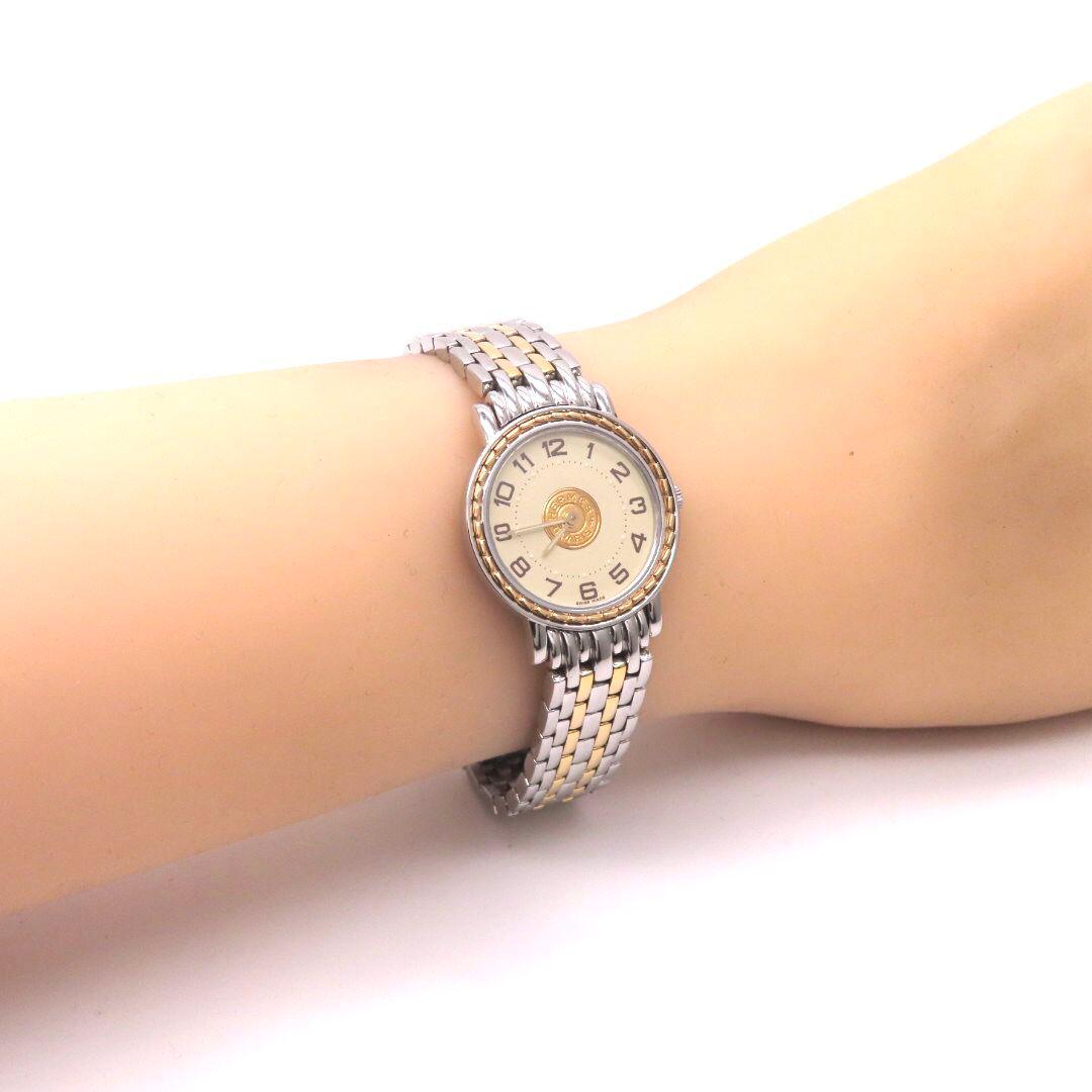 【SE4.220】HERMES エルメス 時計 セリエ コンビモデル ☆極美品☆