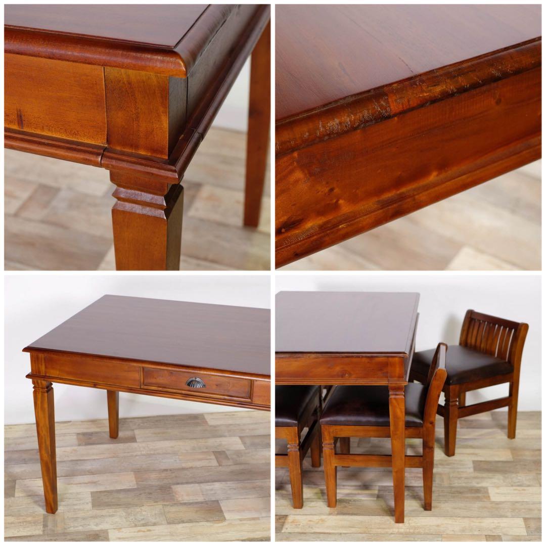 A 新品 アジアン ダイニングテーブル L カフェ アンティーク カントリー
