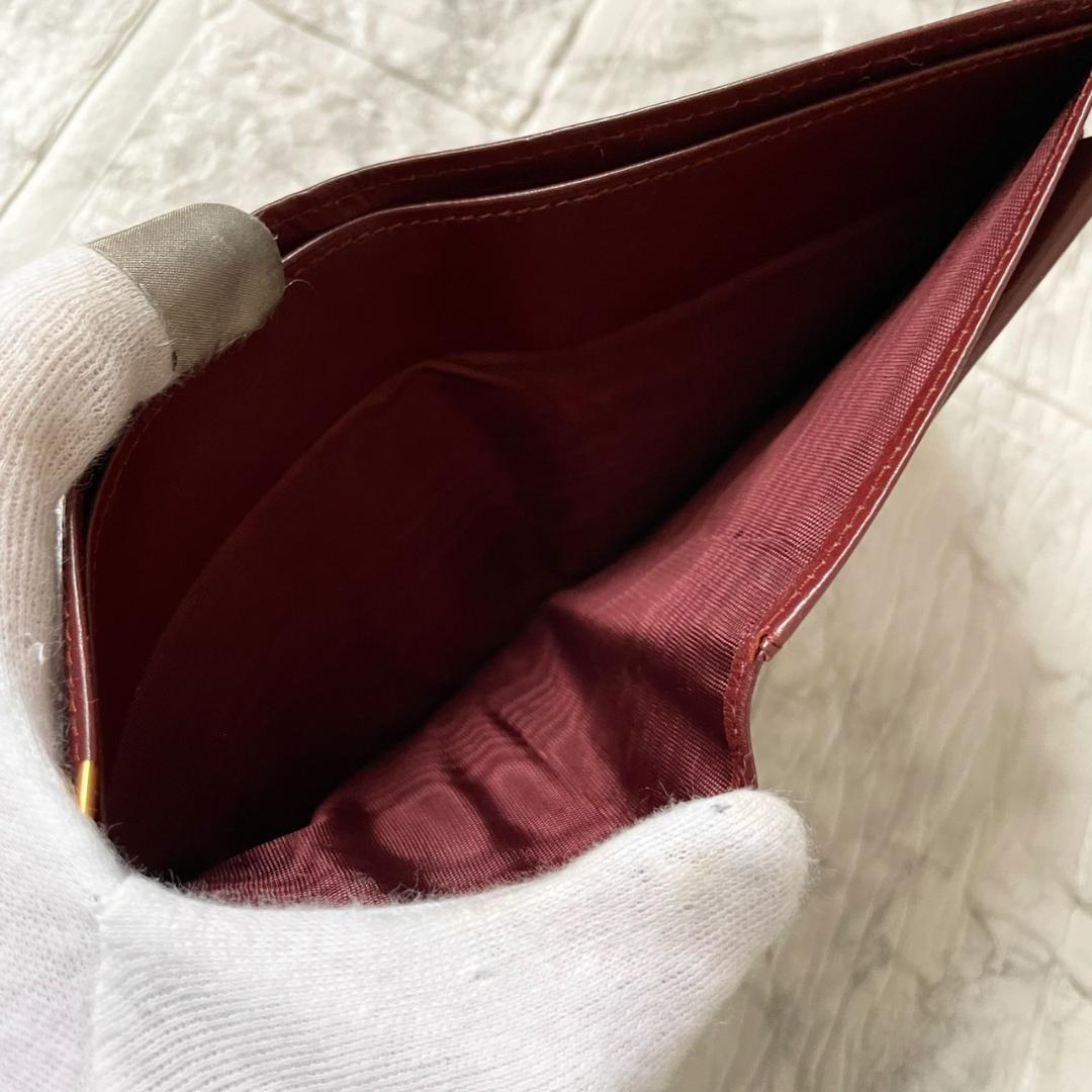 付属品完備✨Cartier カルティエ　折り財布　マストライン