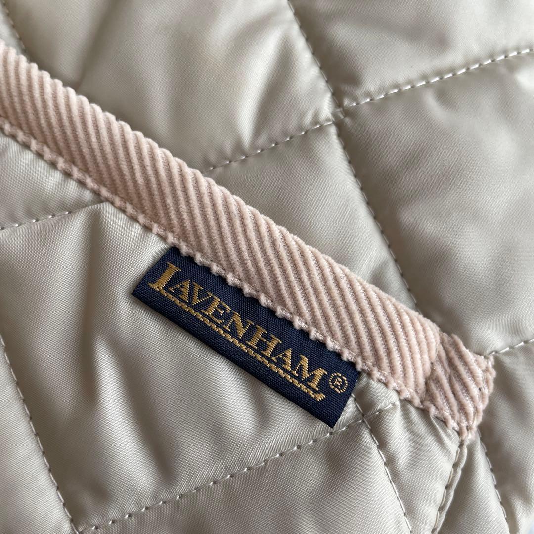 美品♡ LAVENHAM ラベンハム　キルティング　ベスト　ベージュ　フード