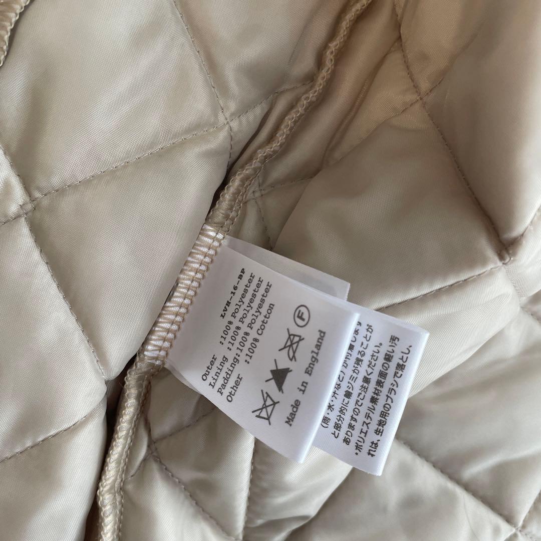 美品♡ LAVENHAM ラベンハム　キルティング　ベスト　ベージュ　フード