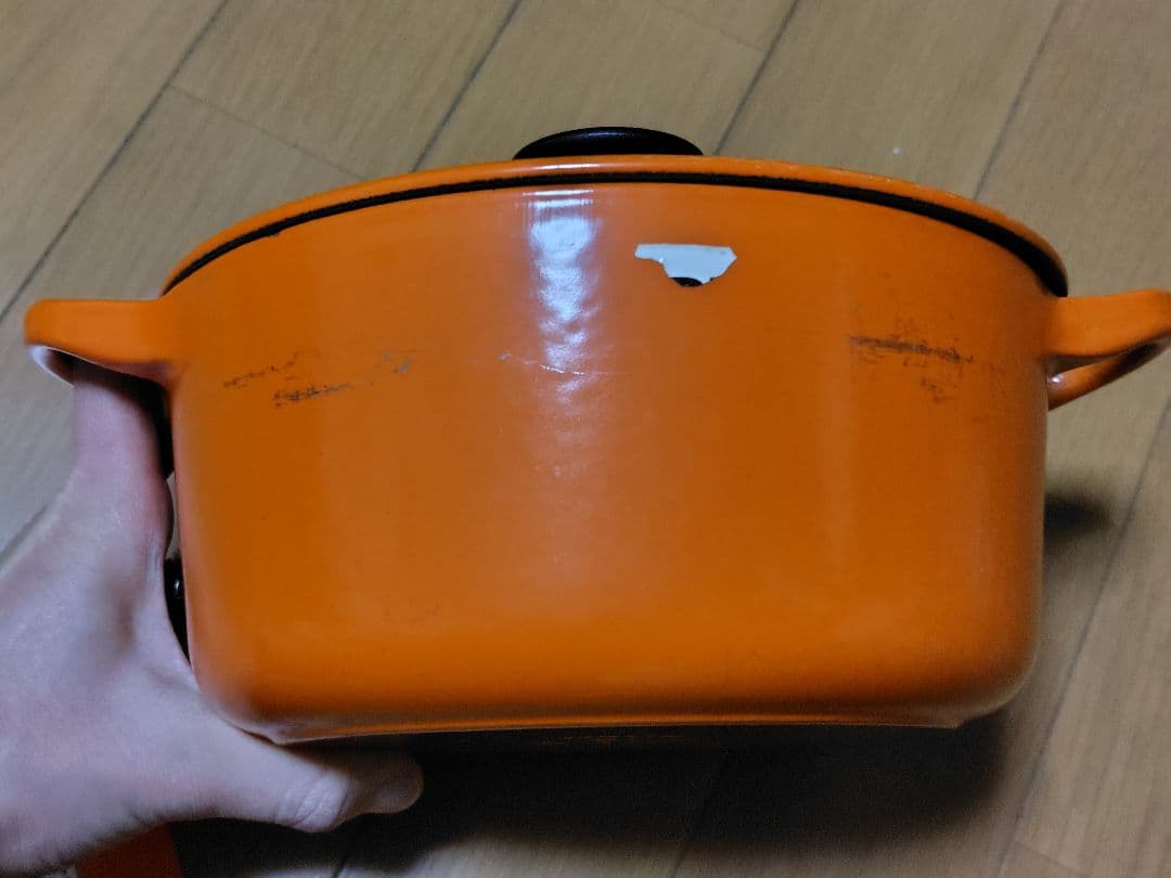 LE CREUSET 両手鍋 18cm オレンジ