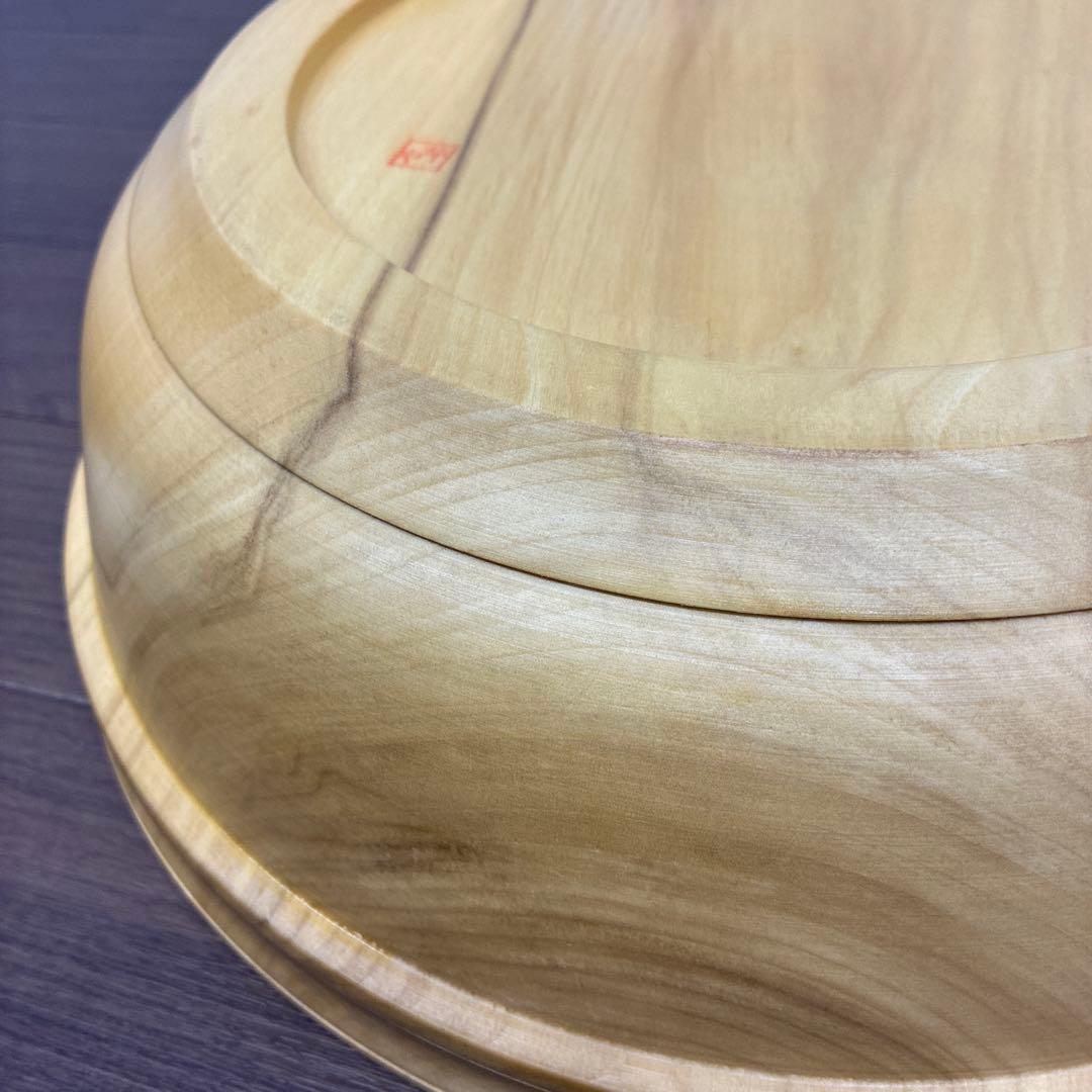 伝統工芸指定 木地鉢 こね鉢 すし桶 くり抜き 大きめサイズ 希少