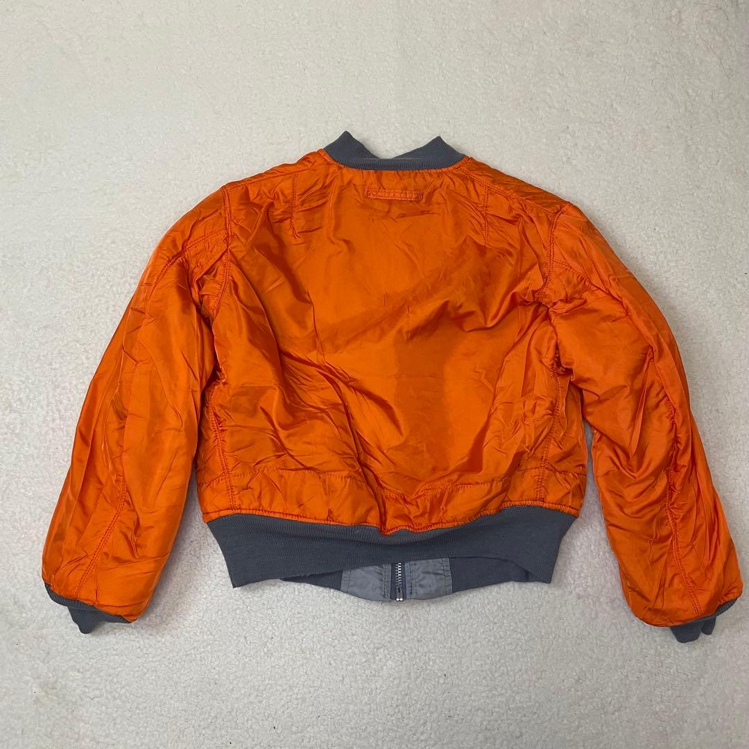 ALPHA アルファ MA-1 フライトジャケット USA M 90s グレー