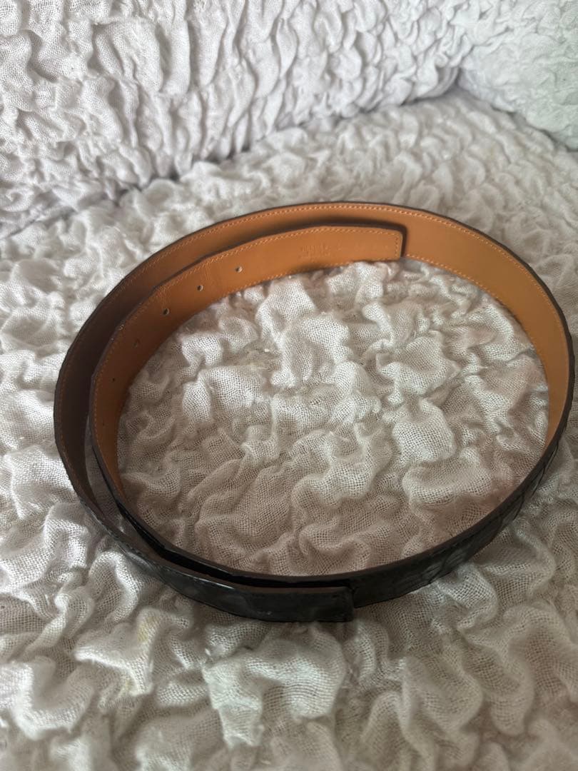 HERMES エルメス ベルト 90 ポロサス ブラック □J刻印：2006年