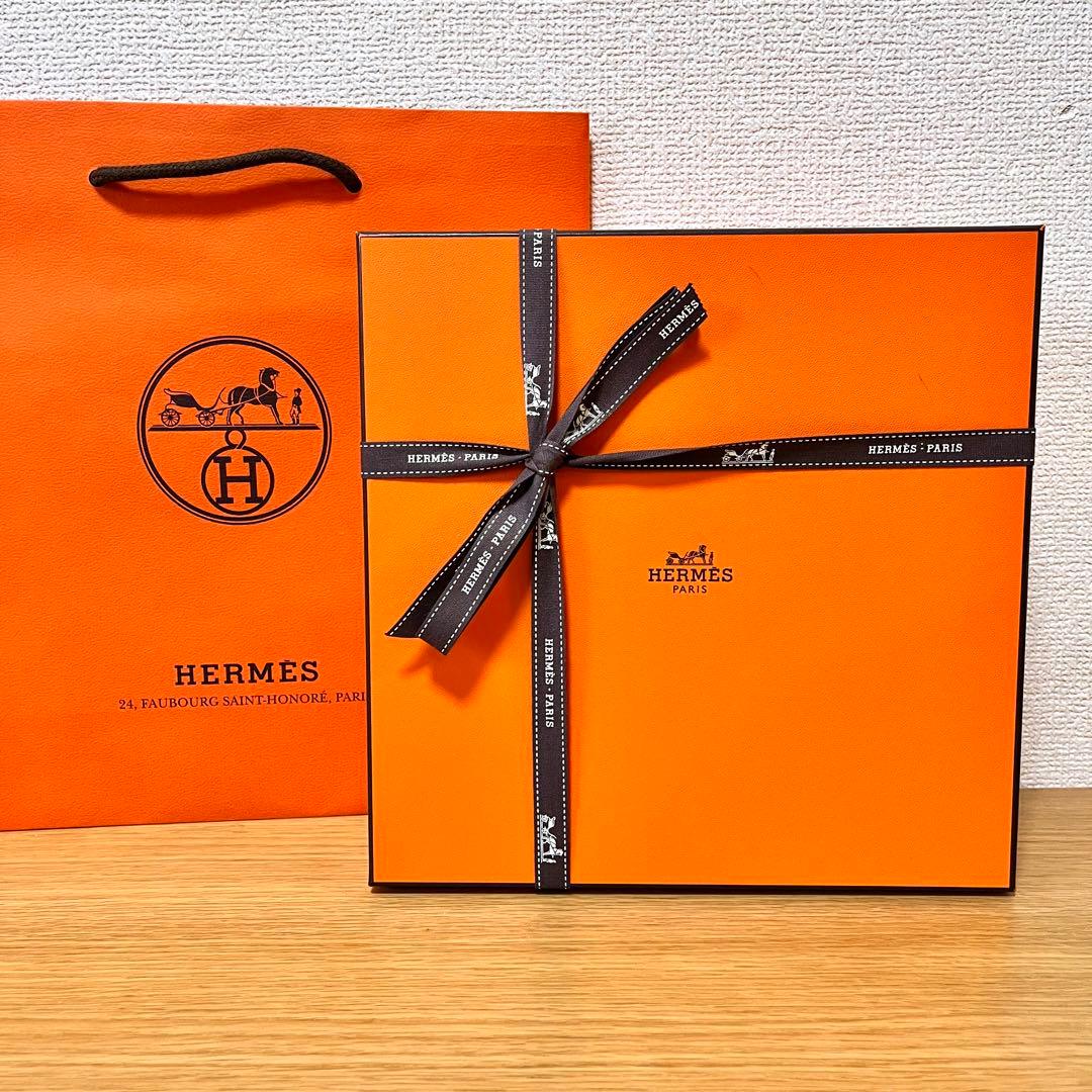 【新品 2枚 ギフト包装】エルメス　ソレイユ　スーププレート　21cm