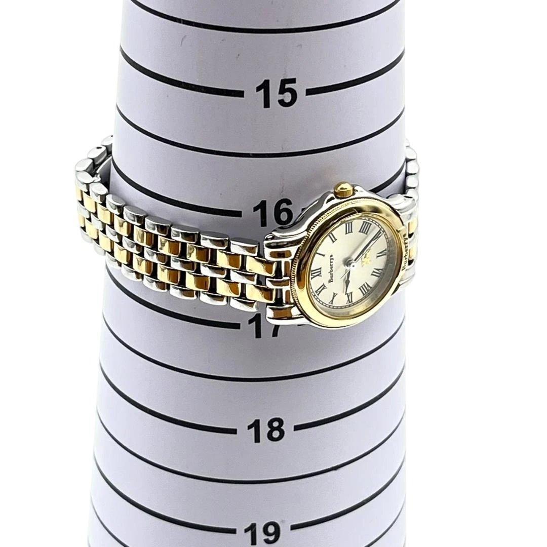 美品 バーバリー ホースロゴ 腕時計 電池交換済 90s ローマ表記 コンビ