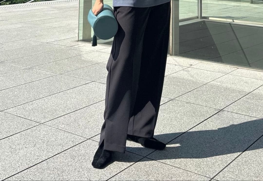 Suede square toe heel スエードスクエアトゥヒール　37