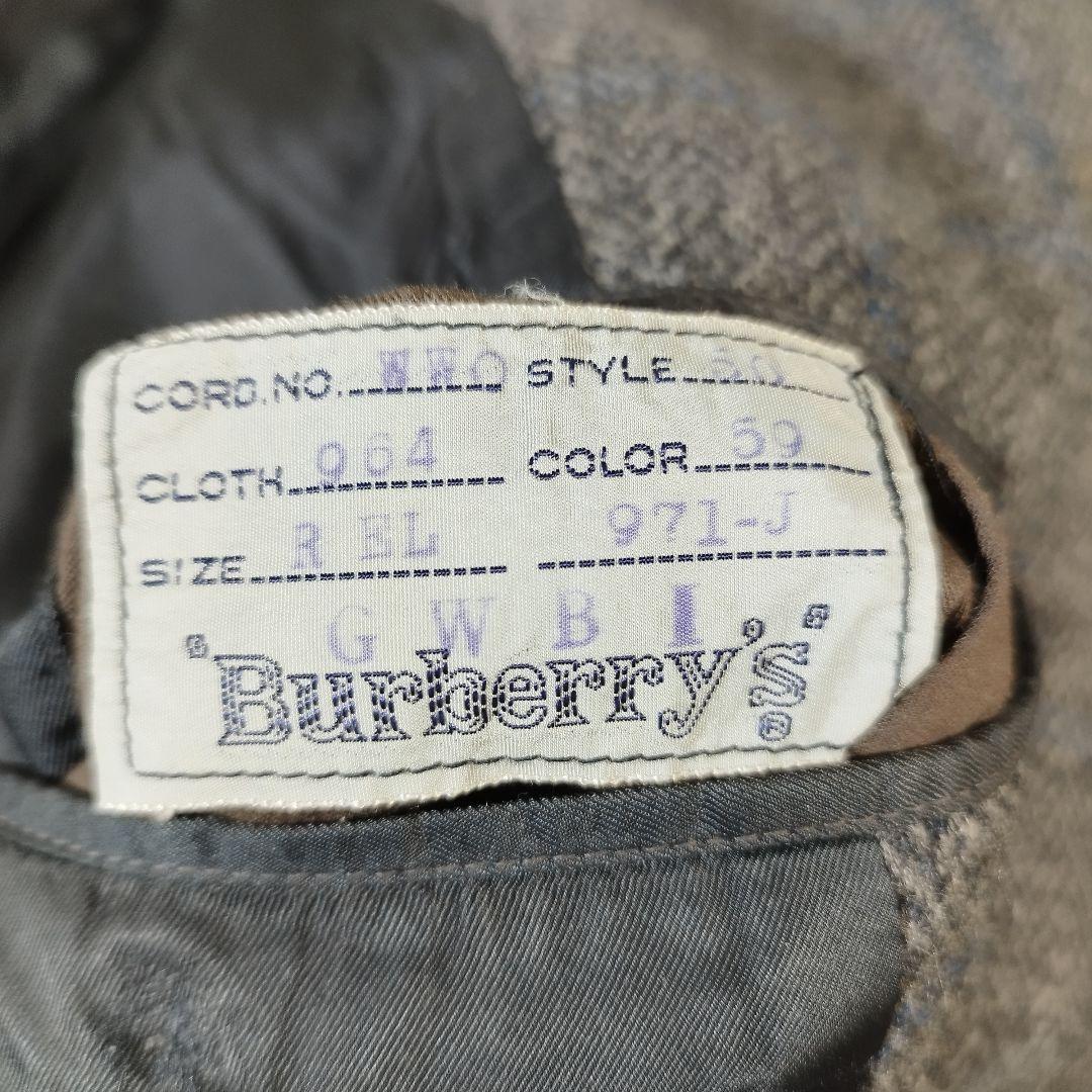 BURBERRY ウールチェック ステンカラー バルマカーンコート ヴィンテージ