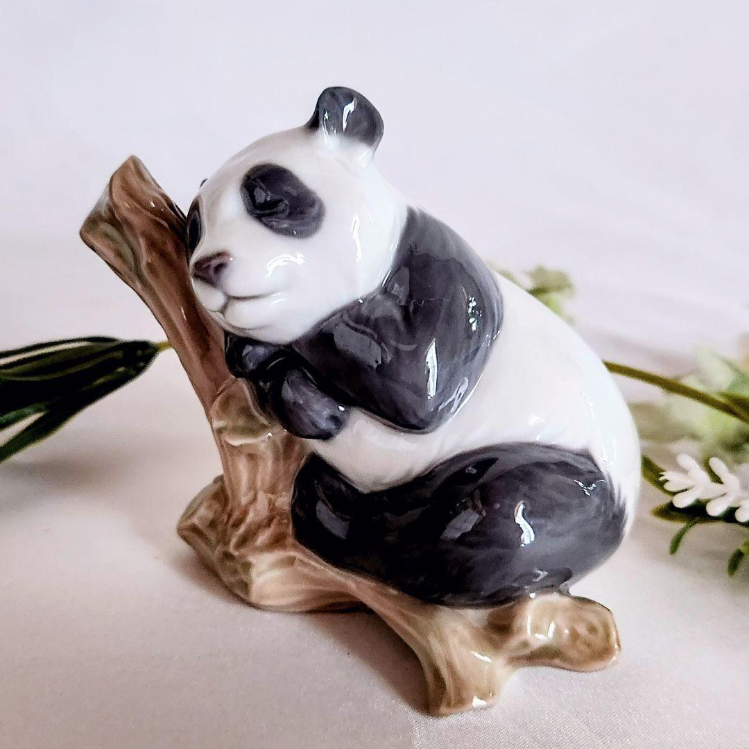 リヤドロ【美品・箱入】フィギュリン《幸運のパンダ》No.8105