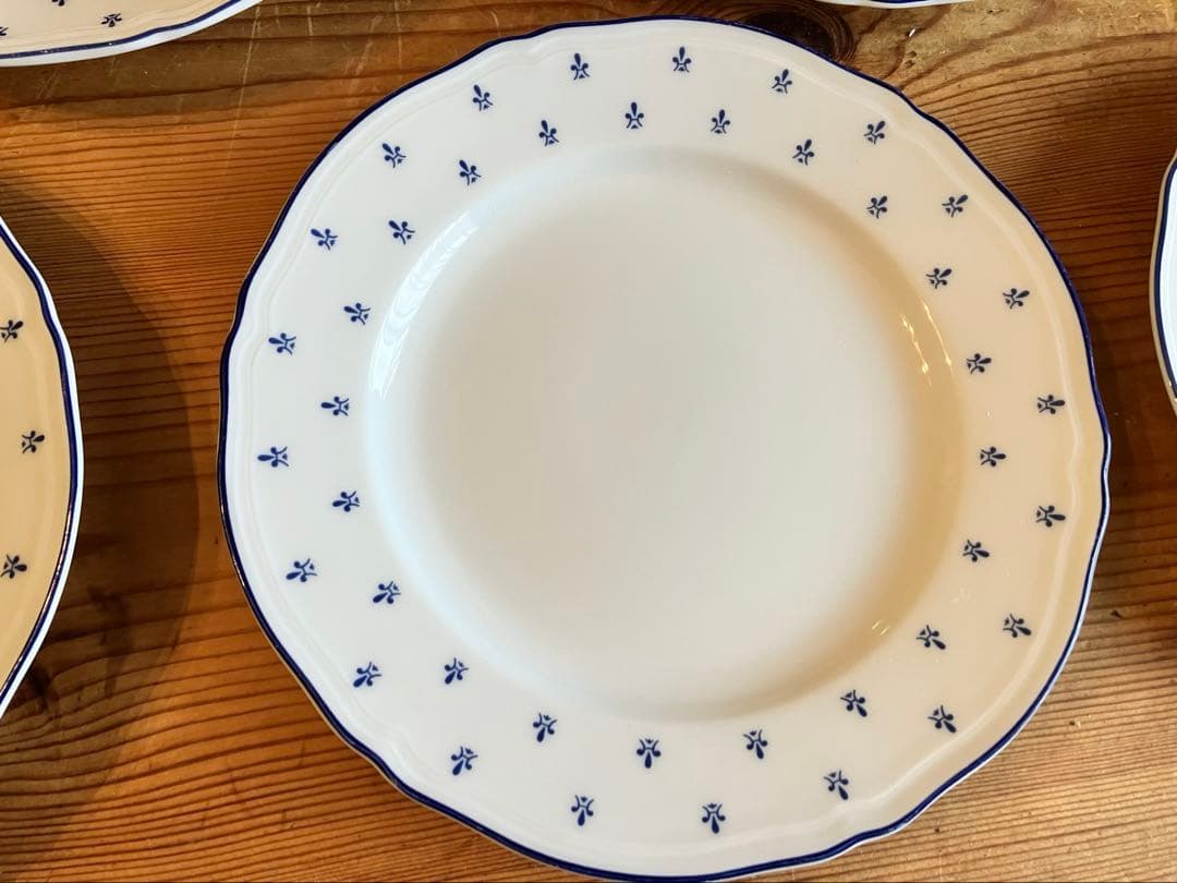 ジノリ　アンティコロイヤルブルー　19デザートプレート×5
