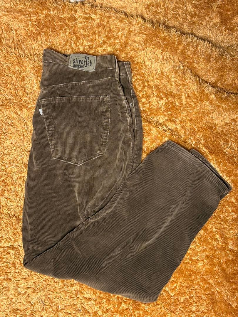 リーバイス　silver tab ダークブラウンボトム usa製　90s