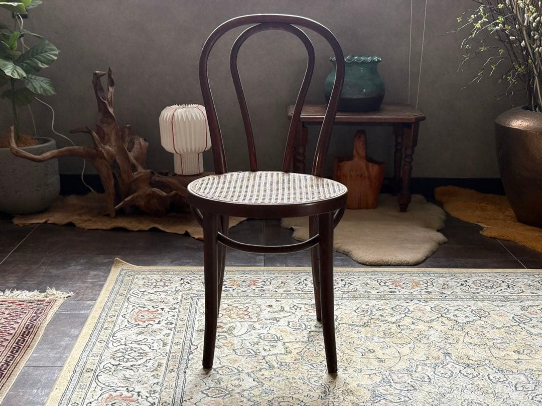 maruni　ウッドチェア　ラタン　椅子　カフェチェア　クラシック　IG