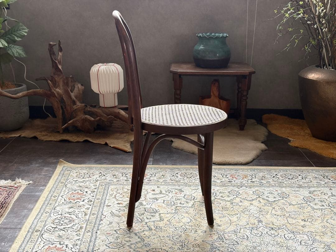 maruni　ウッドチェア　ラタン　椅子　カフェチェア　クラシック　IG