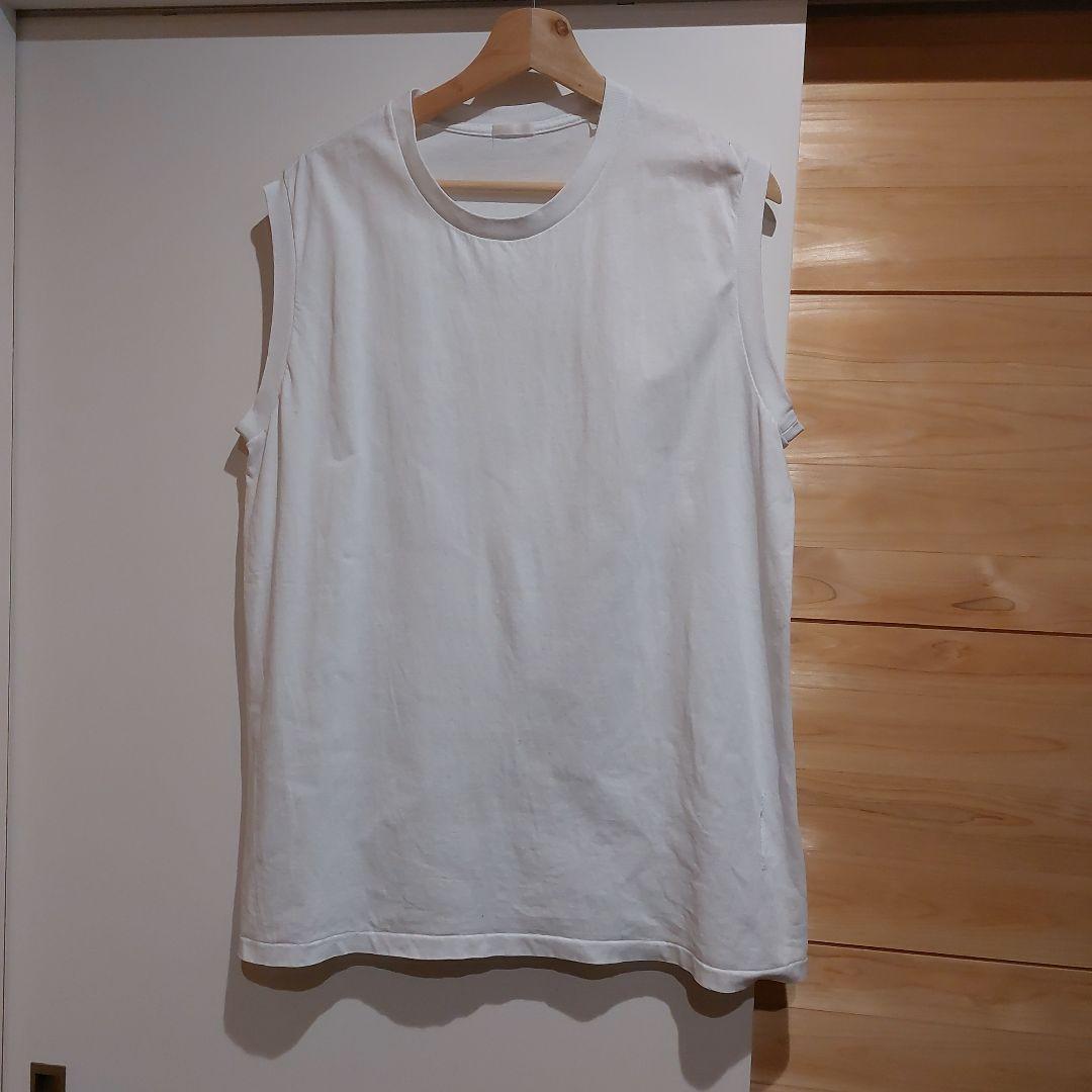 COMOLI コットンジャージ ノースリーブ WHITE 3