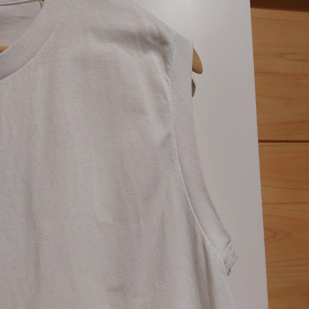 COMOLI コットンジャージ ノースリーブ WHITE 3