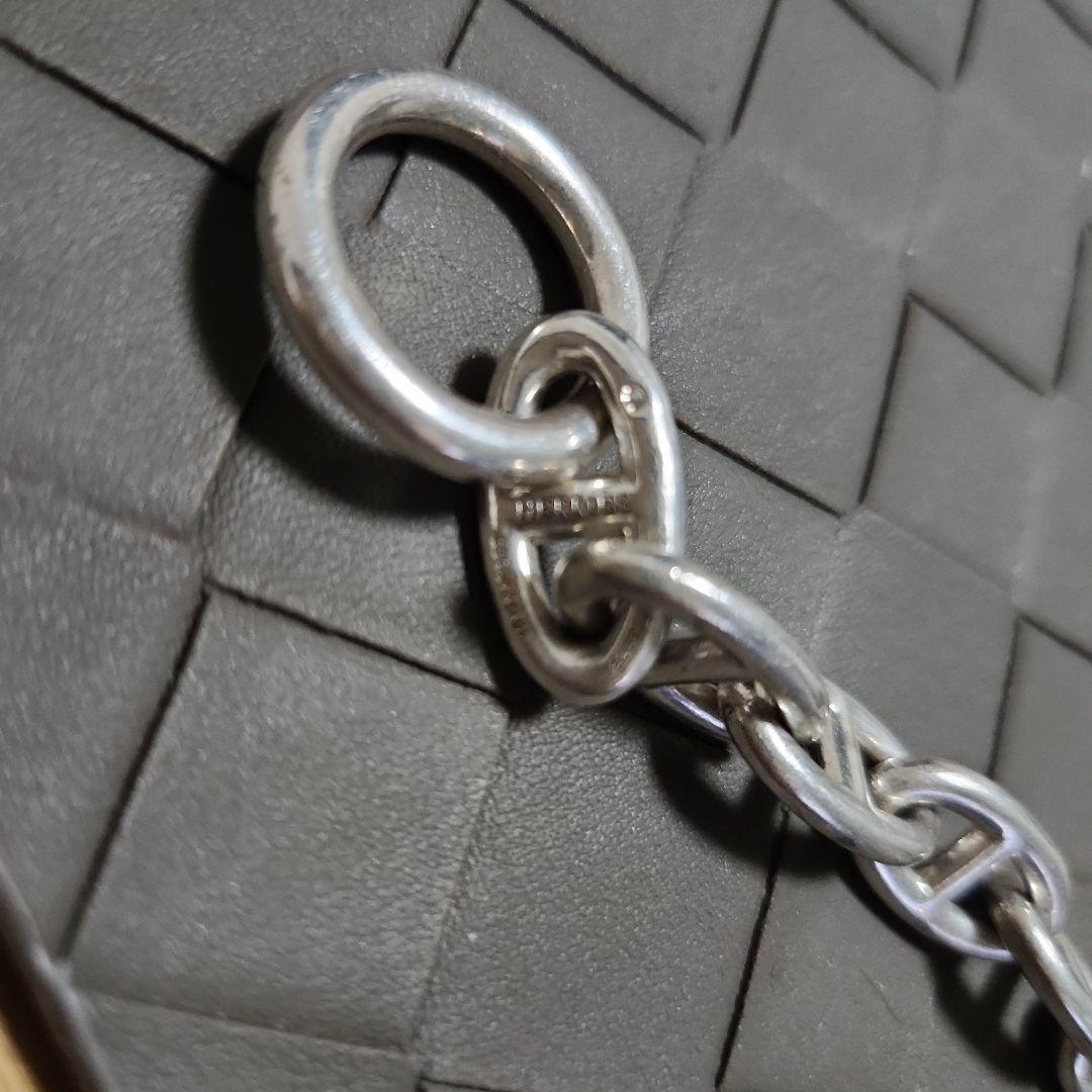 HERMES シルバーチェーンブレスレット　シェーヌダンクル
