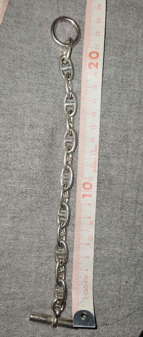 HERMES シルバーチェーンブレスレット　シェーヌダンクル