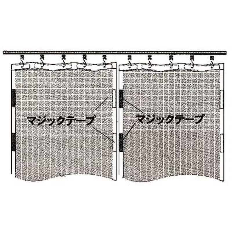 【月夜さま専用】簡易間仕切りシート（防炎・制電タイプ）ビニールカーテン 3枚組