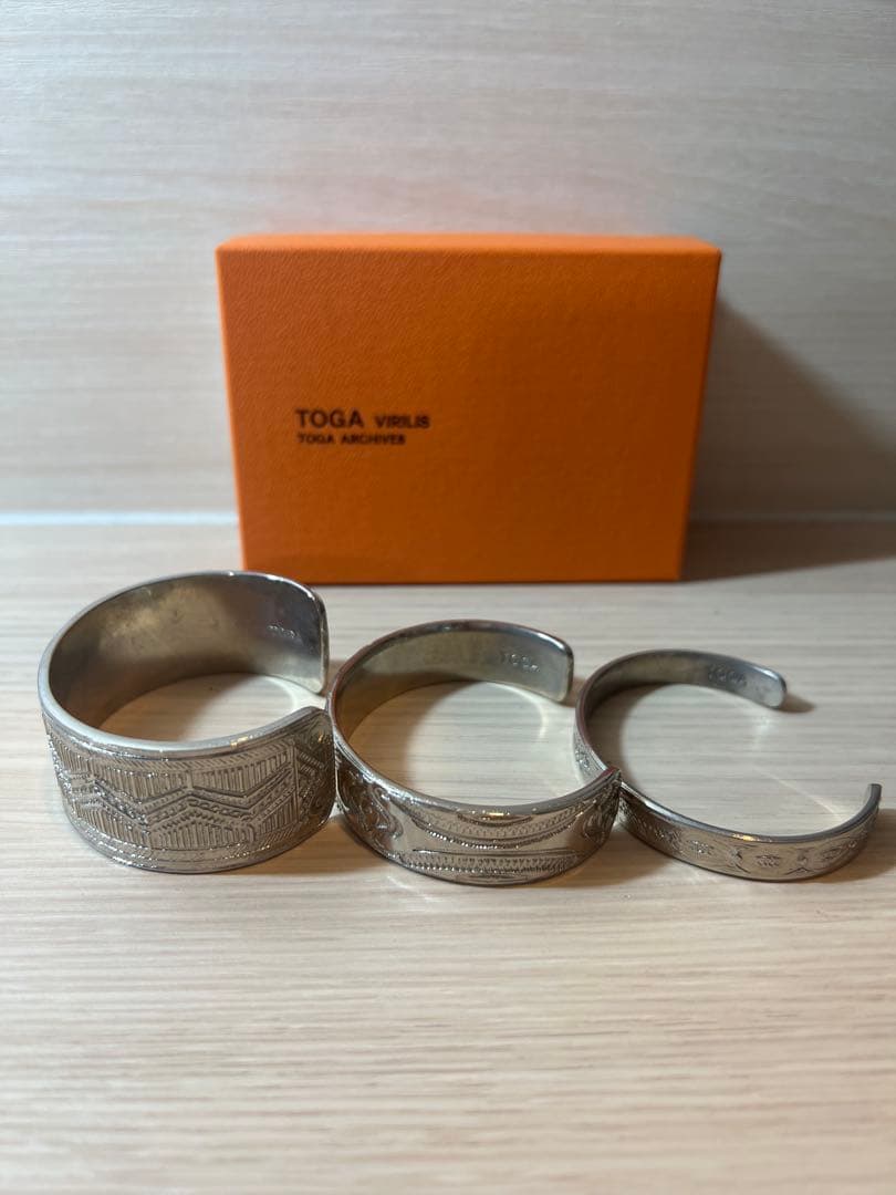 TOGA VIRILIS シルバー バングル 3点セット　代官山O別注