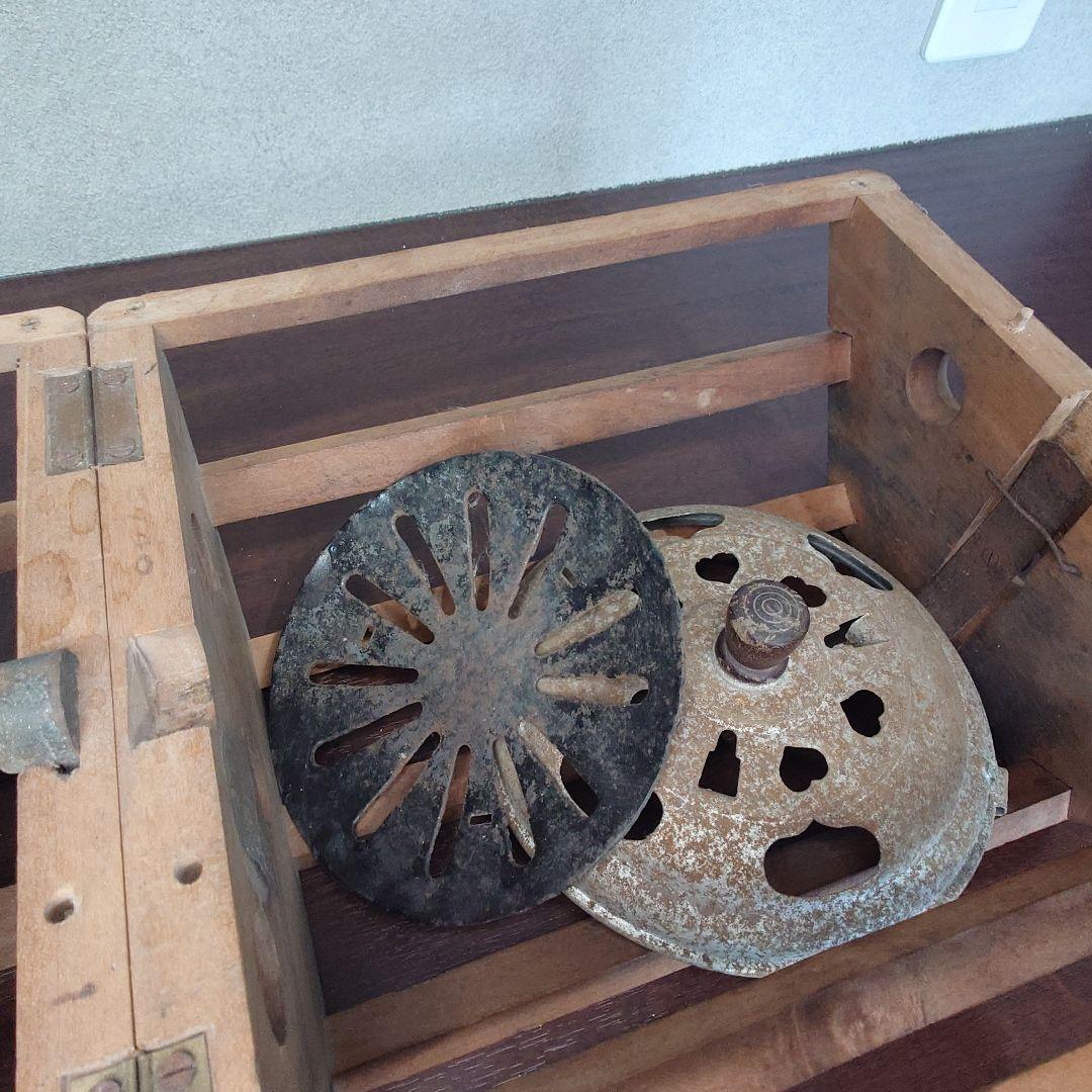 こたつあんか　回転こたつ　炭　レトロ