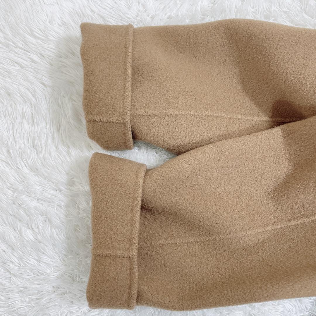 FLAY I.D マンテコ ウールリバーコート ベルテッド キャメル S