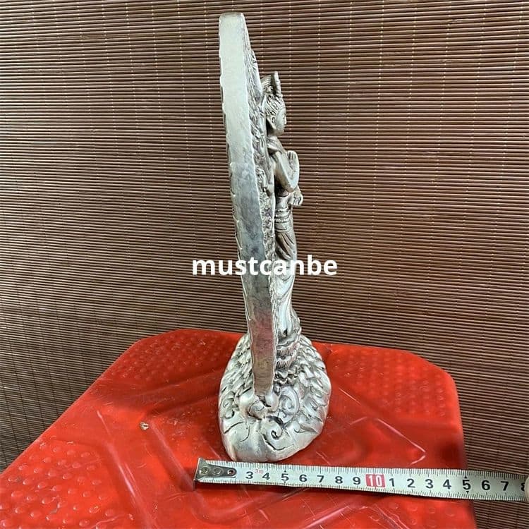 銅器 千手観音仏像 家内 仏堂に金属細工 置物