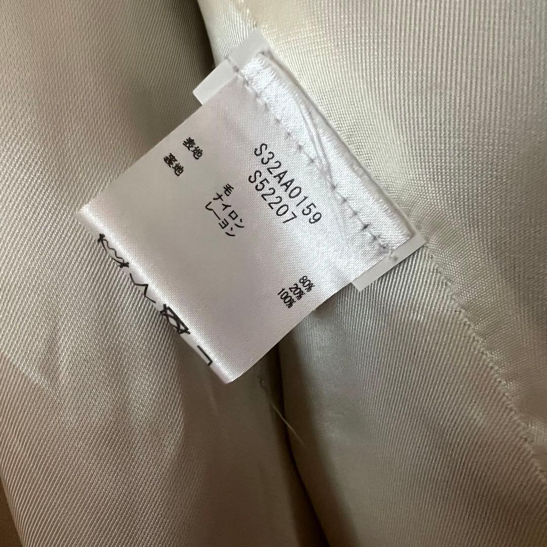 mm6 MM6 ダブルブレスト ロングコート 36 グレー　アウター