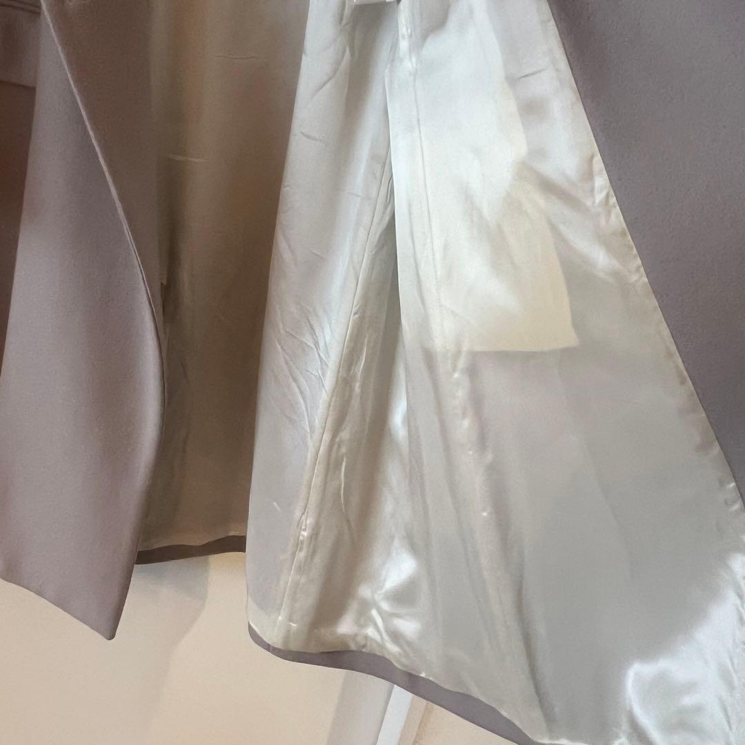 mm6 MM6 ダブルブレスト ロングコート 36 グレー　アウター