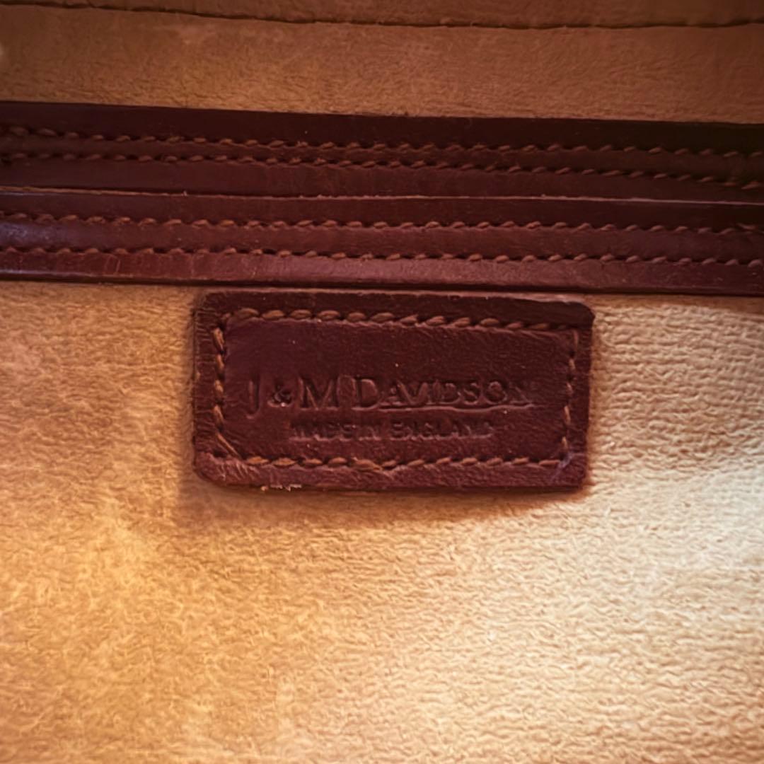 【良品】J&M DAVIDSON スエード ブラウン トートバッグ メッシュ