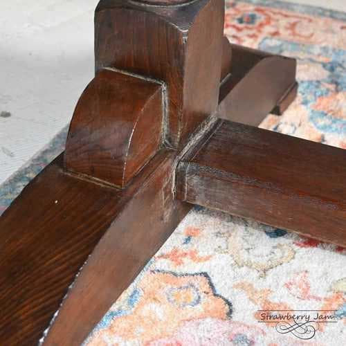 IFU-417 英国アンティーク オーク ダイニングテーブル 作業台 テーブル