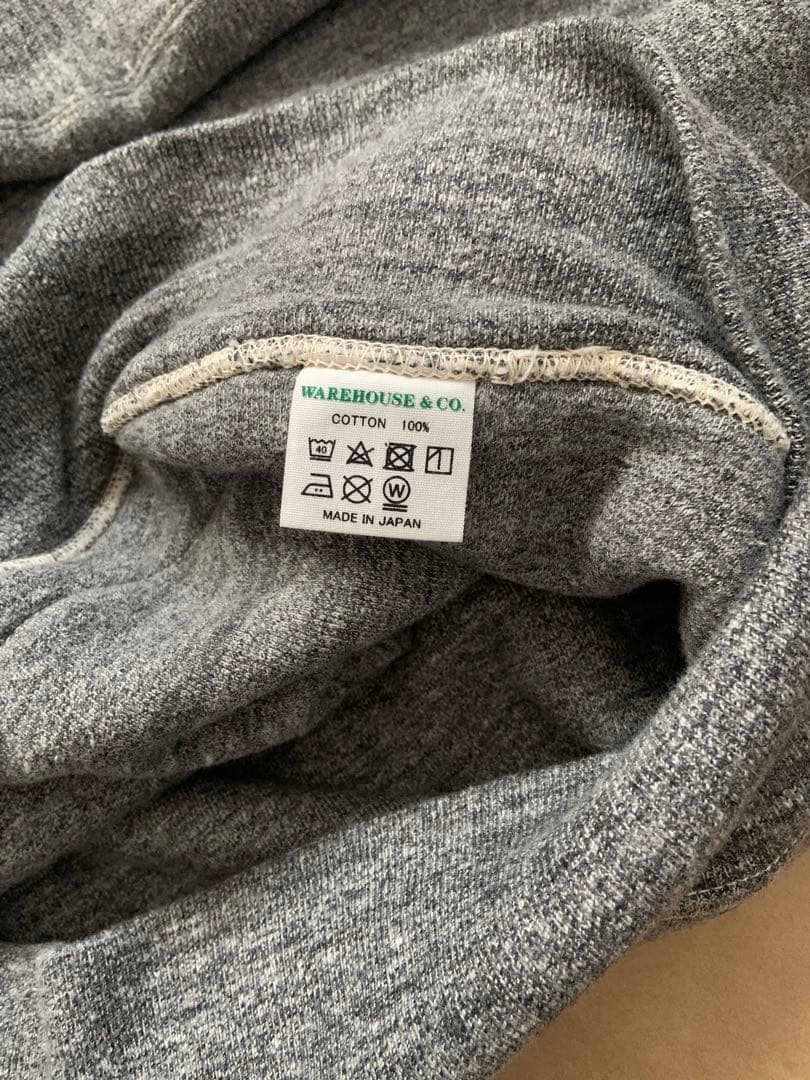 日本製 ウエアハウス ジョングラッコー スウェットパーカー ダーク杢グレー XL