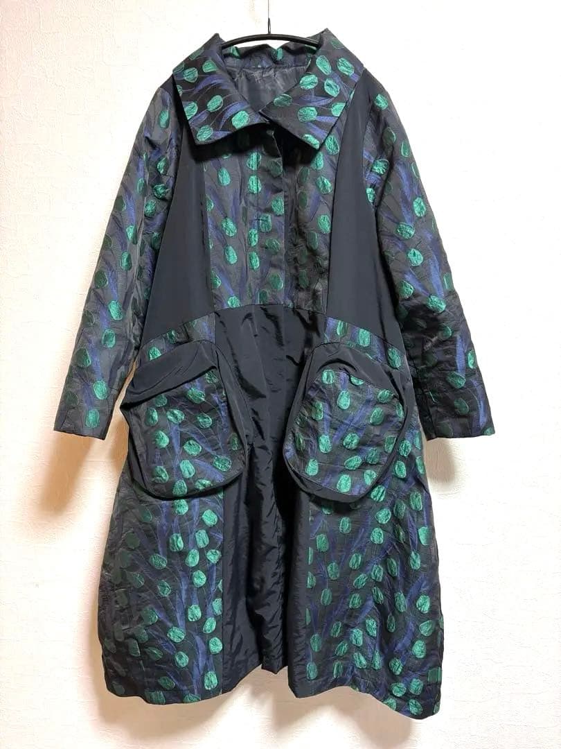 【aile ann】ジャガードコクーンコート/バルーンコート