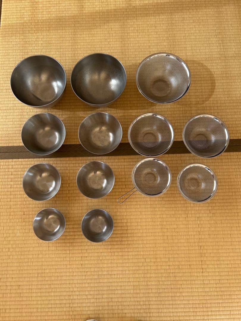 柳宗理　ステンレスボウル　ザル　セット