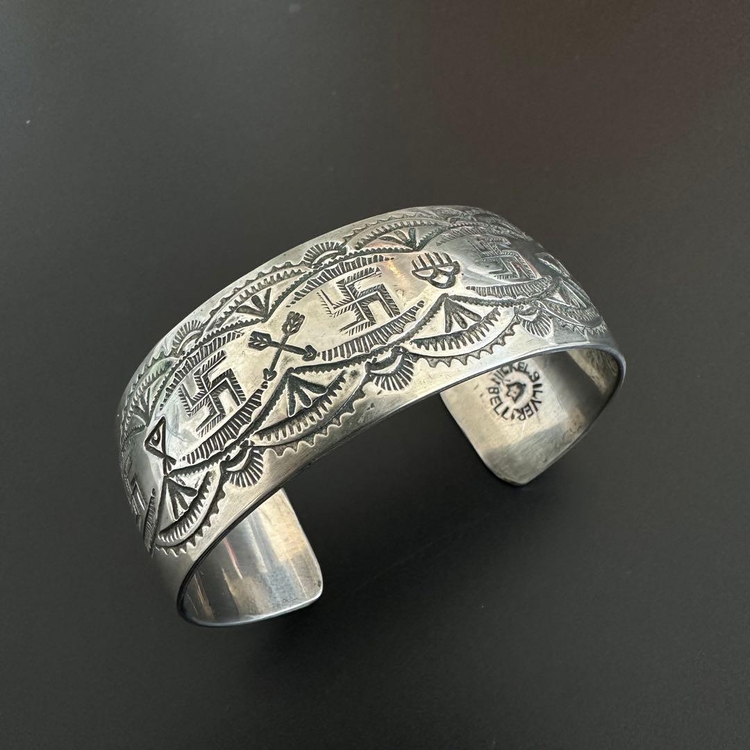 Navajo 30s Bell Trading Post ヴィンテージ バングル