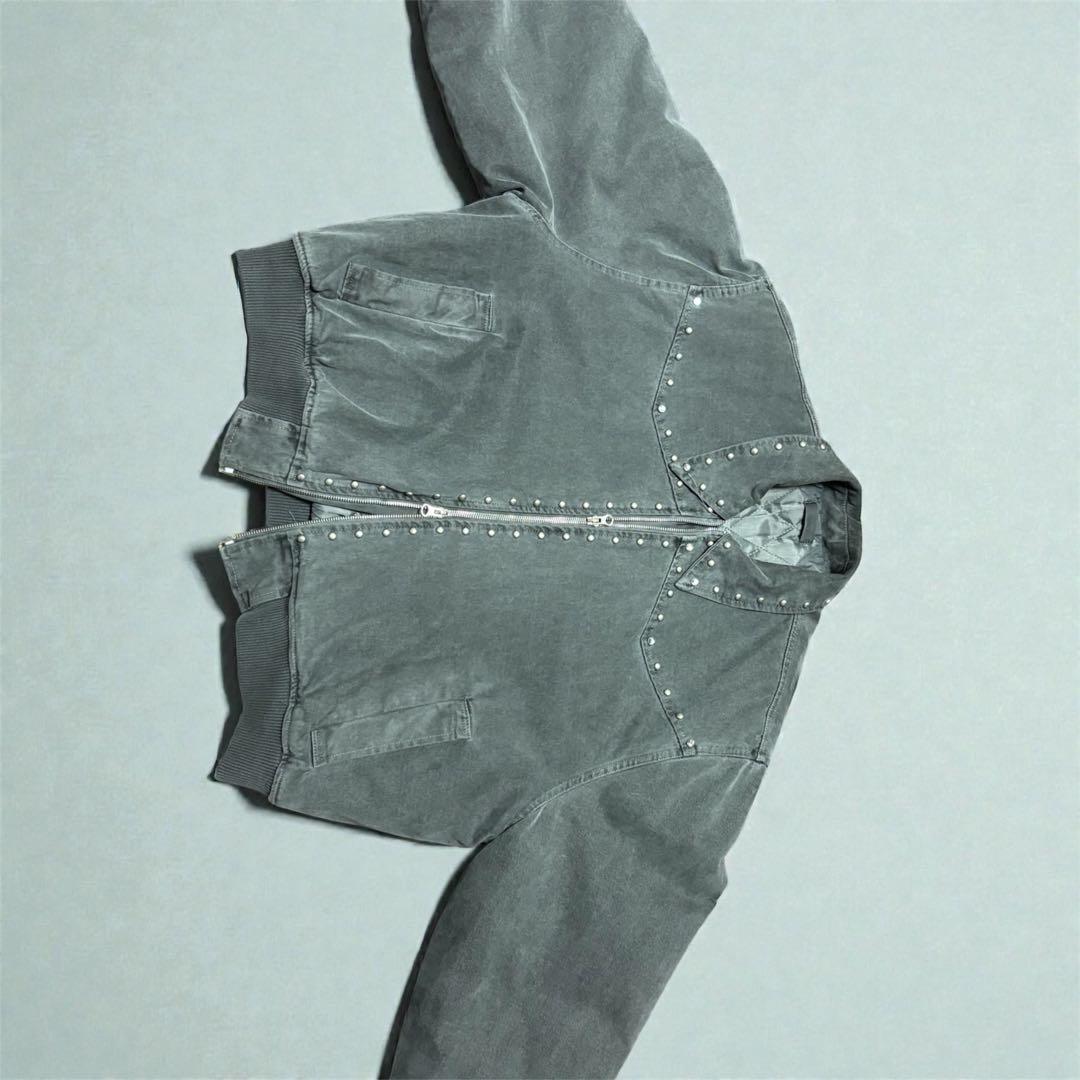 「スタッズ ウエスタンジャケット グレー 無骨 Y2K 古着」BELVET似