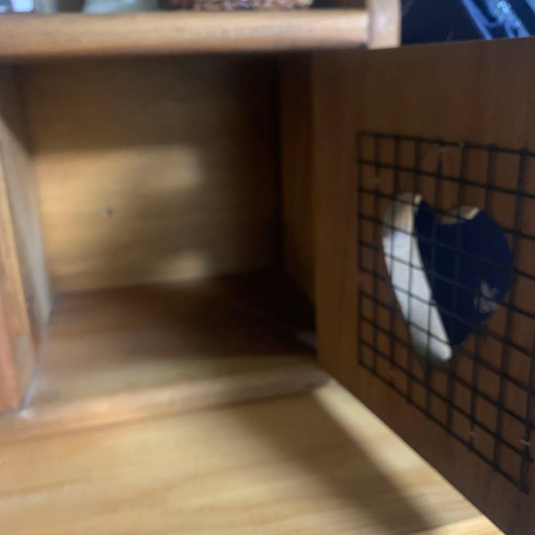 カントリー　ハート　木製　飾り棚