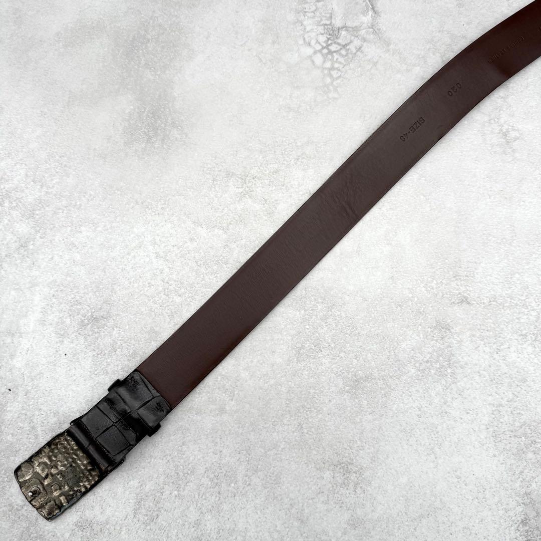 美品 GIORGIO ARMANI leather belt SIZE 48