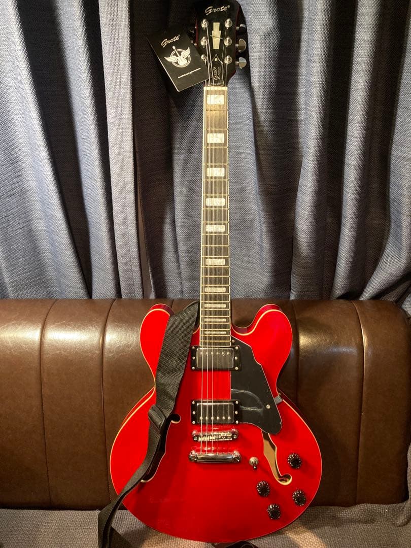 ギター GROTE Jazz Electric Guitar Semi-Hollow